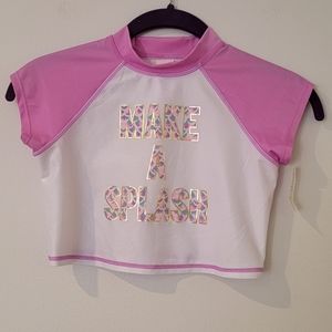 More than Magic Rash Guard Crop Top Size 7/8